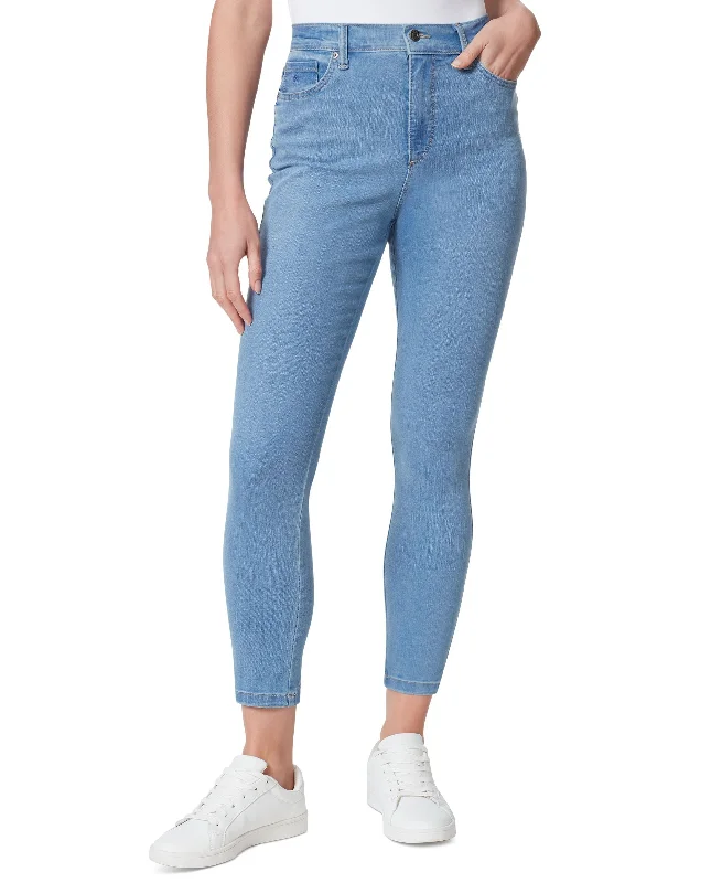 Gloria Vanderbilt Womens Textured High Rise Ankle Jeans Fashionable Distressed Jeans Gloria Vanderbilt Womens Textured High Rise Ankle Jeans Fashionable Distressed Jeans