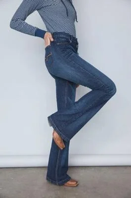 JENNIFER-WOMENS TROUSER JEANS Classic Blue Denim Jeans
