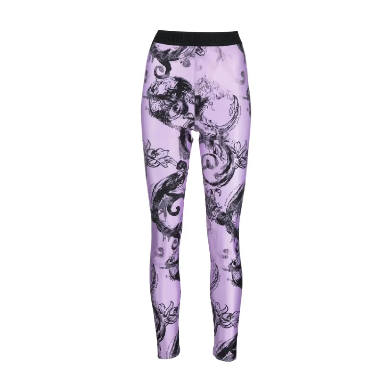 Versace Jeans Couture Watercolour Couture Violet Leggings Casual Distressed Denim Jeans Versace Jeans Couture Watercolour Couture Violet Leggings Casual Distressed Denim Jeans