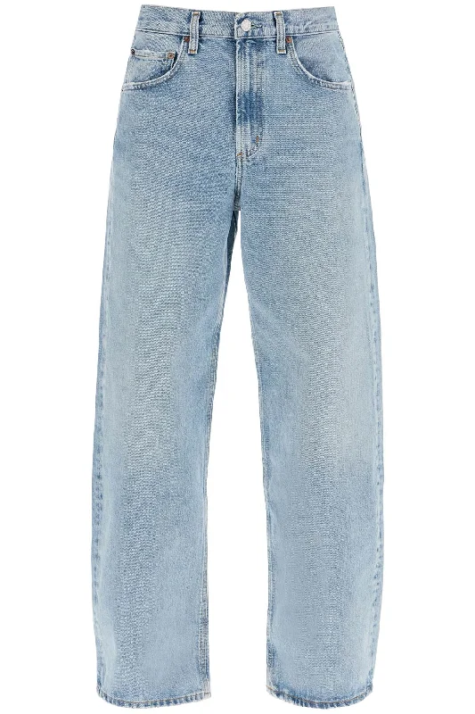 Curved Leg Jeans For A  - Light Blue Comfortable Boyfriend Jeans