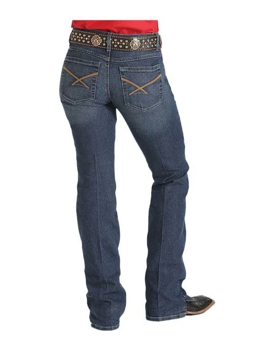 Cinch Jeans Womens Kylie Mid Rise (MJ80053073) Comfortable Folded Hem Jeans