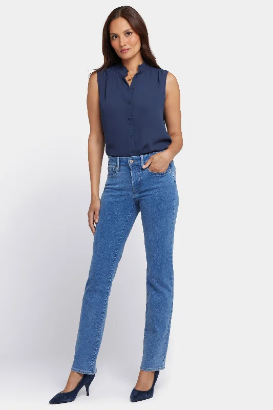 Marilyn Straight Jeans - Venice Blues Trendy Layered Pocket Jeans