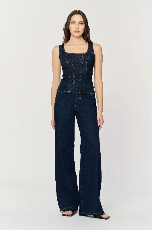 NCE - WIDE LEG JEANS | LONG GONE Cozy Stretch High-Waist Jeans