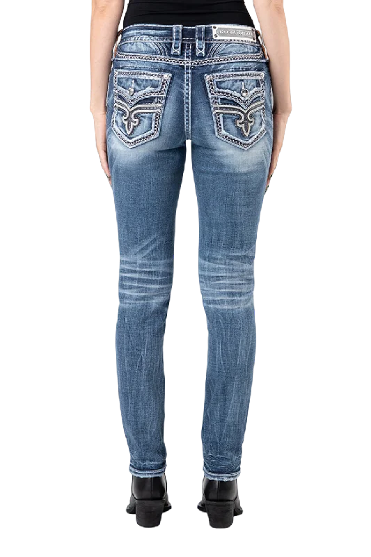 Rock Revival Women's Aurelia Skinny Jeans Elegant Bootcut Fit Jeans