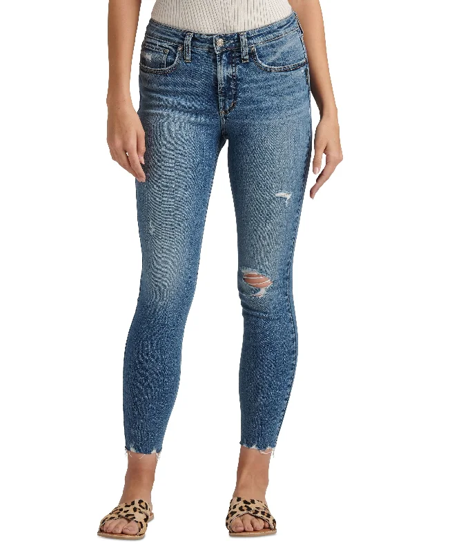 Silver Jeans Co. Womens Most Wanted Skinny Jeans Comfortable Boyfriend Jeans