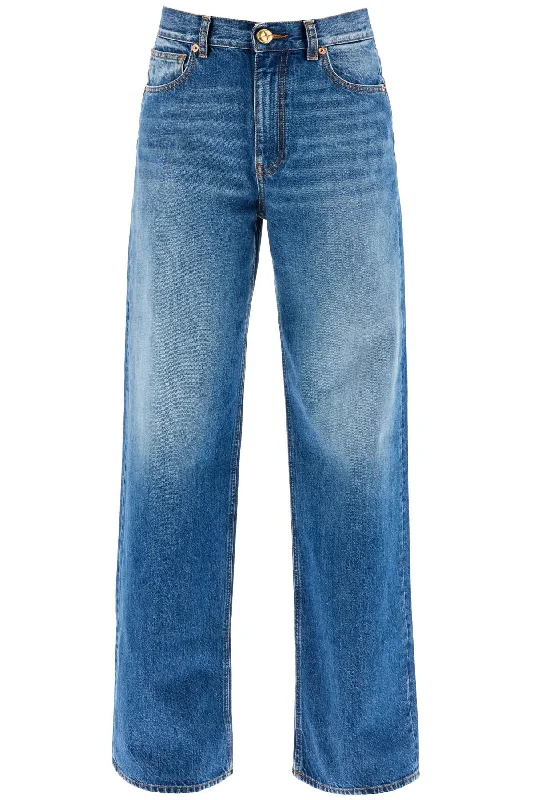 BLAZE MILANO wide leg jeans in narida sapphire java style Trendy Wide-Leg High-Waist Denim