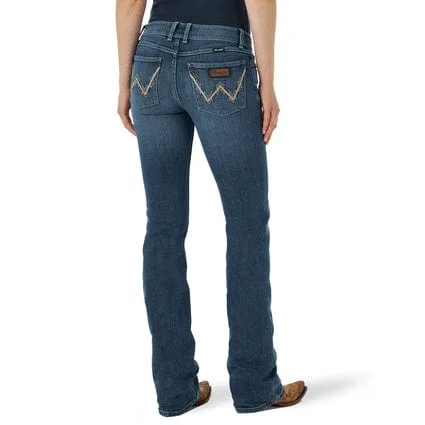 Wrangler Jeans Womens Mid Rise Mae Bootcut - Plus Sizes Elegant Dark-Wash Bootcut Jeans