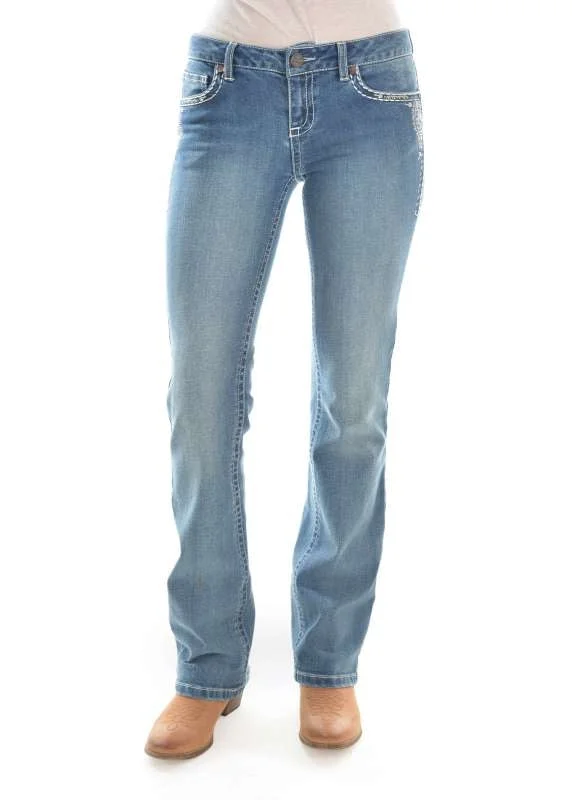 WRANGLER LADIES ROCK 47 XOW2247488 JEANS 34 LEG Fashionable Slim Fit Jeans