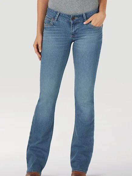 Wrangler Women's Retro Sadie Jeans - Georgia Trendy Low-Rise Bootcut Jeans